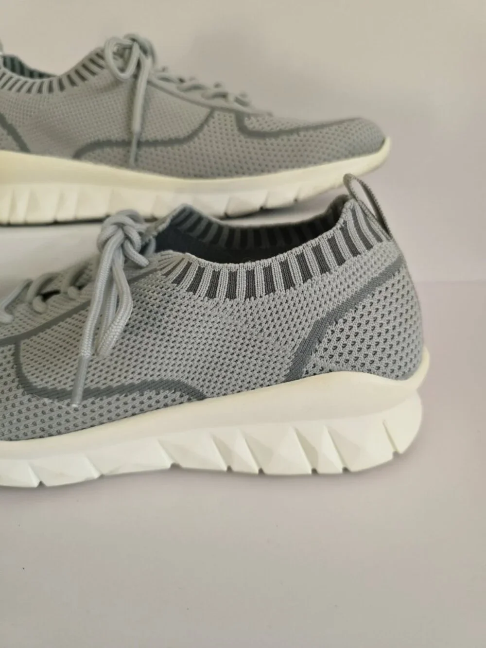 Naot Galaxy Knit Grey Gray Vegan Sneakers Shoes 41 10 10.5 Womens Lace Up